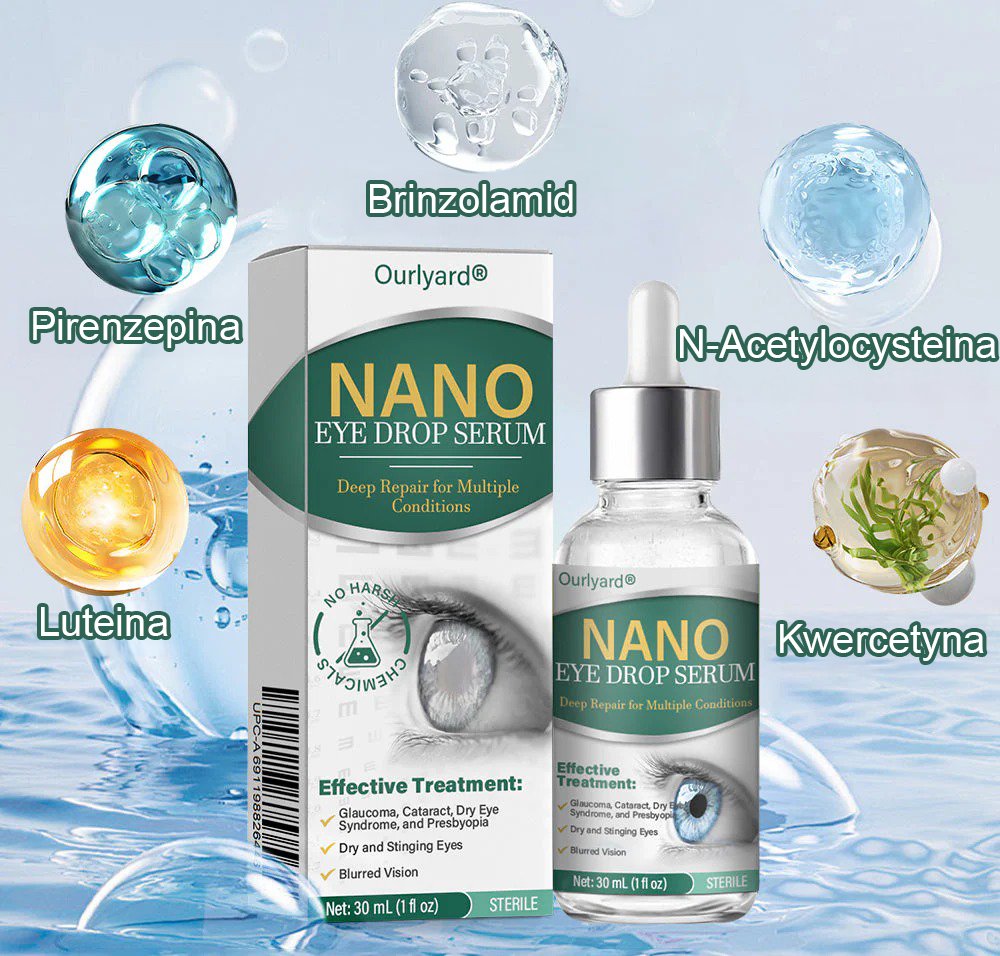 👩⚕️Serum kropli do oczu Ourlyard® Nano ✅Zatwierdzone przez FDA (nadaje się na starczowzroczność, zespół suchego oka, jaskrę i zaćmę) 👀